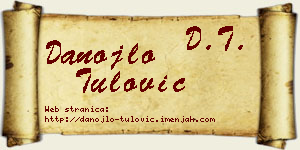 Danojlo Tulović vizit kartica